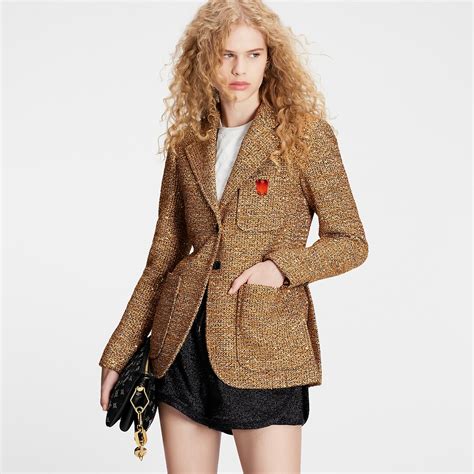 louis vuitton uniformes blazer|Graphic Tweed Blazer .